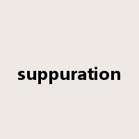 suppuration是什么意思