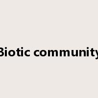 Biotic community是什么意思