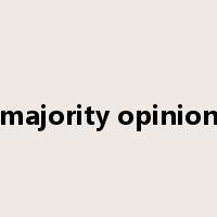 majority opinion是什么意思