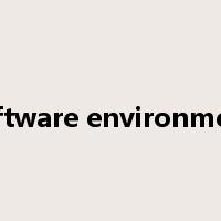 software environment是什么意思