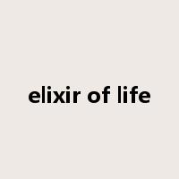 elixir of life是什么意思