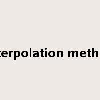 interpolation method是什么意思