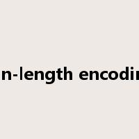 run-length encoding是什么意思