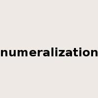 numeralization是什么意思