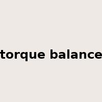 torque balance是什么意思
