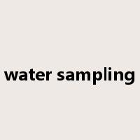 water sampling是什么意思