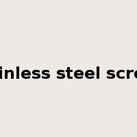 stainless steel screen是什么意思