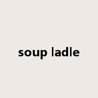 soup ladle是什么意思