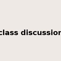 class discussion是什么意思