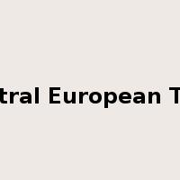 Central European Time是什么意思