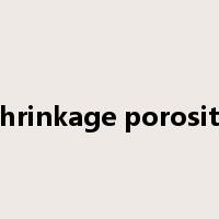 shrinkage porosity是什么意思