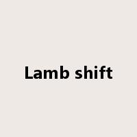 Lamb shift是什么意思