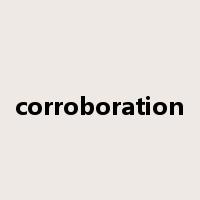 corroboration是什么意思