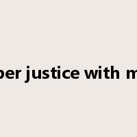 temper justice with mercy是什么意思