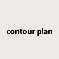 contour plan是什么意思
