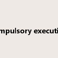 compulsory execution是什么意思