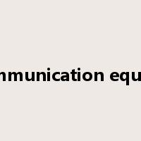 telecommunication equipment是什么意思
