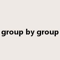 group by group是什么意思