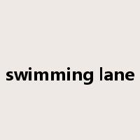 swimming lane是什么意思