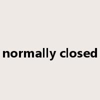 normally closed是什么意思