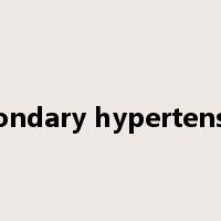 secondary hypertension是什么意思
