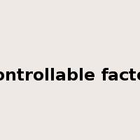controllable factor是什么意思
