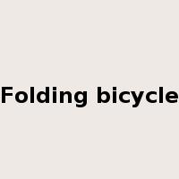 Folding bicycle是什么意思
