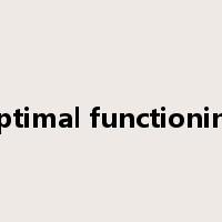 optimal functioning是什么意思