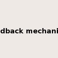 feedback mechanism是什么意思