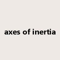 axes of inertia是什么意思