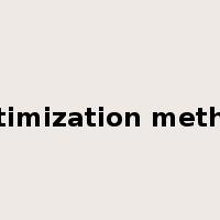 optimization method是什么意思