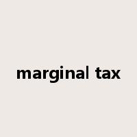 marginal tax是什么意思