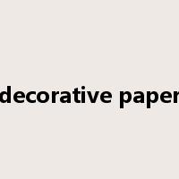 decorative paper是什么意思