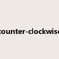 counter-clockwise是什么意思