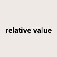 relative value是什么意思