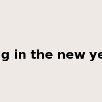 ring in the new year是什么意思