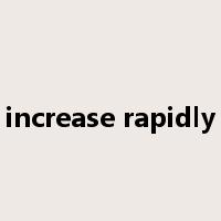 increase rapidly是什么意思