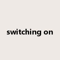 switching on是什么意思