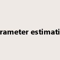 parameter estimation是什么意思