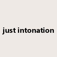 just intonation是什么意思