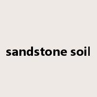 sandstone soil是什么意思