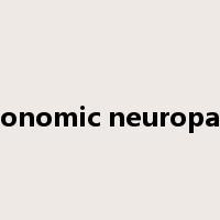 autonomic neuropathy是什么意思