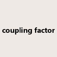 coupling factor是什么意思