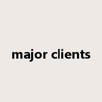 major clients是什么意思