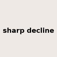 sharp decline是什么意思