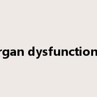 multiple organ dysfunction syndrome是什么意思