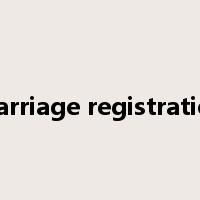 marriage registration是什么意思
