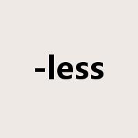 -less是什么意思