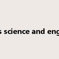 materials science and engineering是什么意思