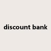 discount bank是什么意思